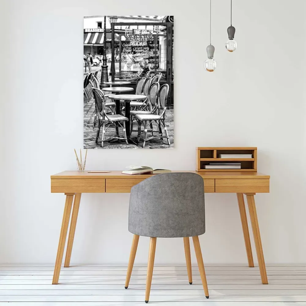 Illustration numéro 2 du produit Tableau Paris le café Parisien imprimé sur toile 60x90 cm