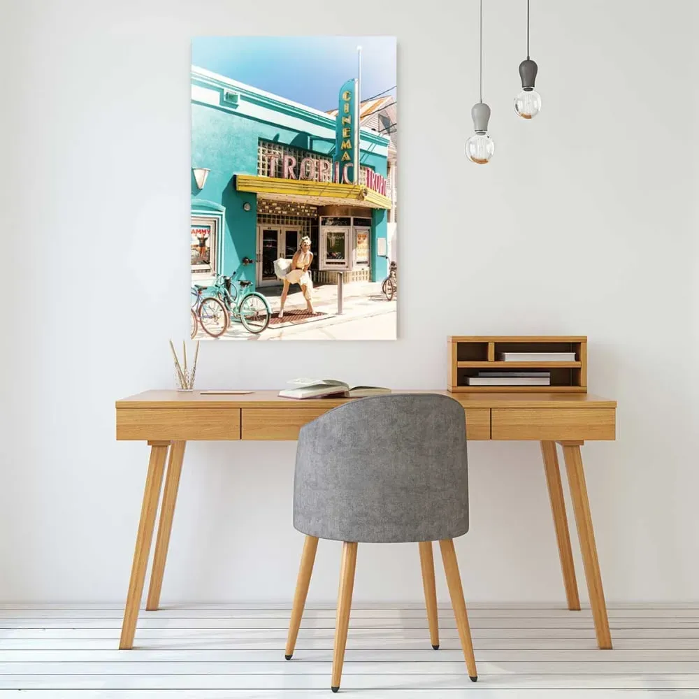 Illustration numéro 2 du produit Tableau tropic cinema - key west - 416 imprimé sur toile 60x90 cm