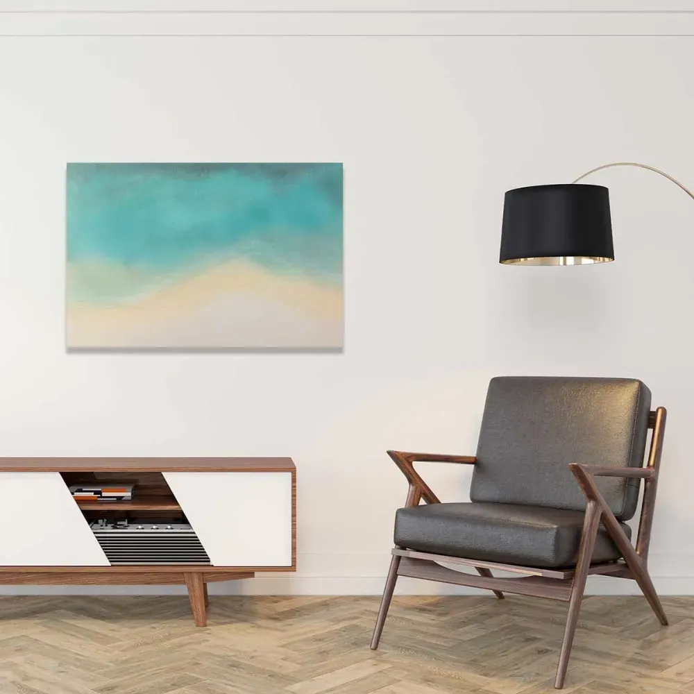 Illustration numéro 2 du produit Tableau bord de mer imprimé sur toile 90x60 cm