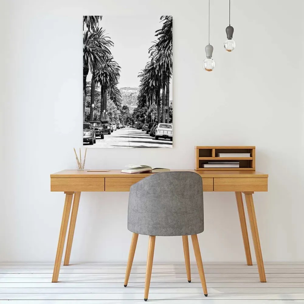 Illustration numéro 2 du produit Tableau photo Los Angeles route Beachwood imprimé sur toile 60x90 cm