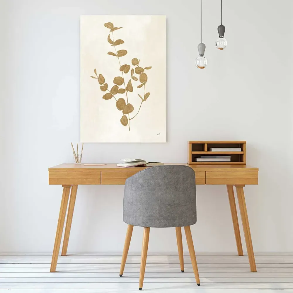 Illustration numéro 2 du produit Tableau fleurs récolte d'or Roya imprimé sur toile 60x90 cm