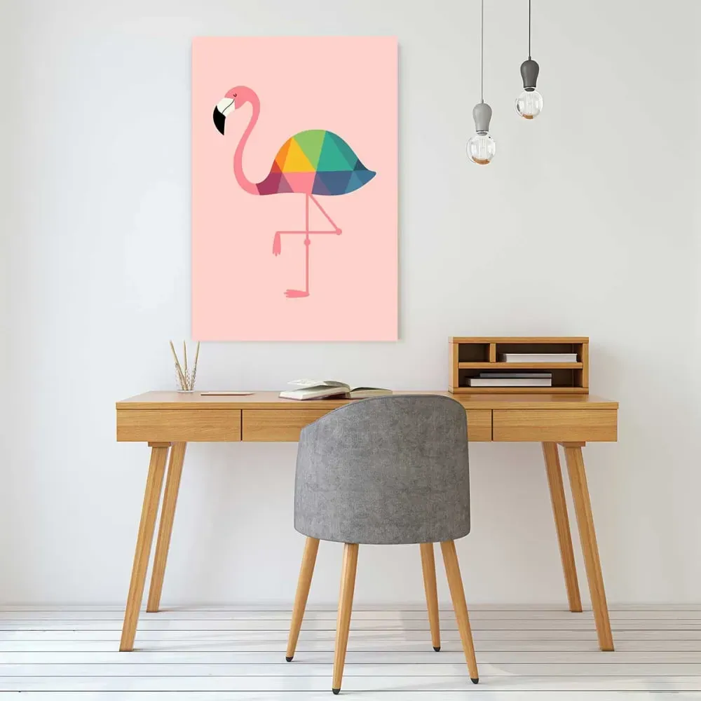 Illustration numéro 2 du produit Tableau palmier noir imprimé sur toile 40x60 cm