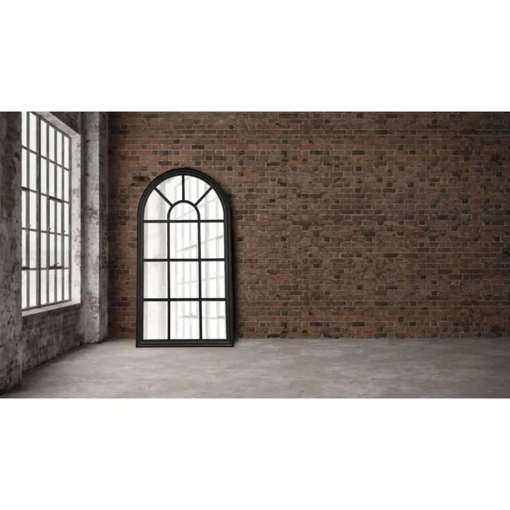 Illustration numéro 2 du produit Miroir déco design en bois noir