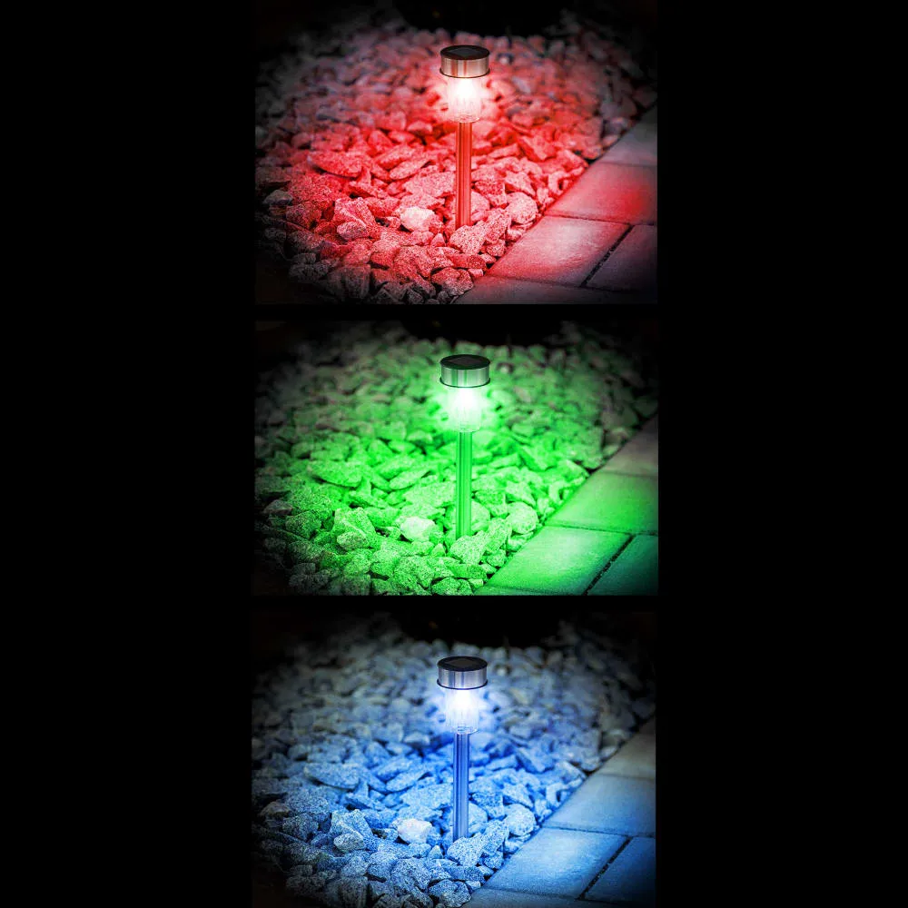 Illustration numéro 2 du produit Lot de 24 lampes solaires LED lumière colorée étanches automatiques