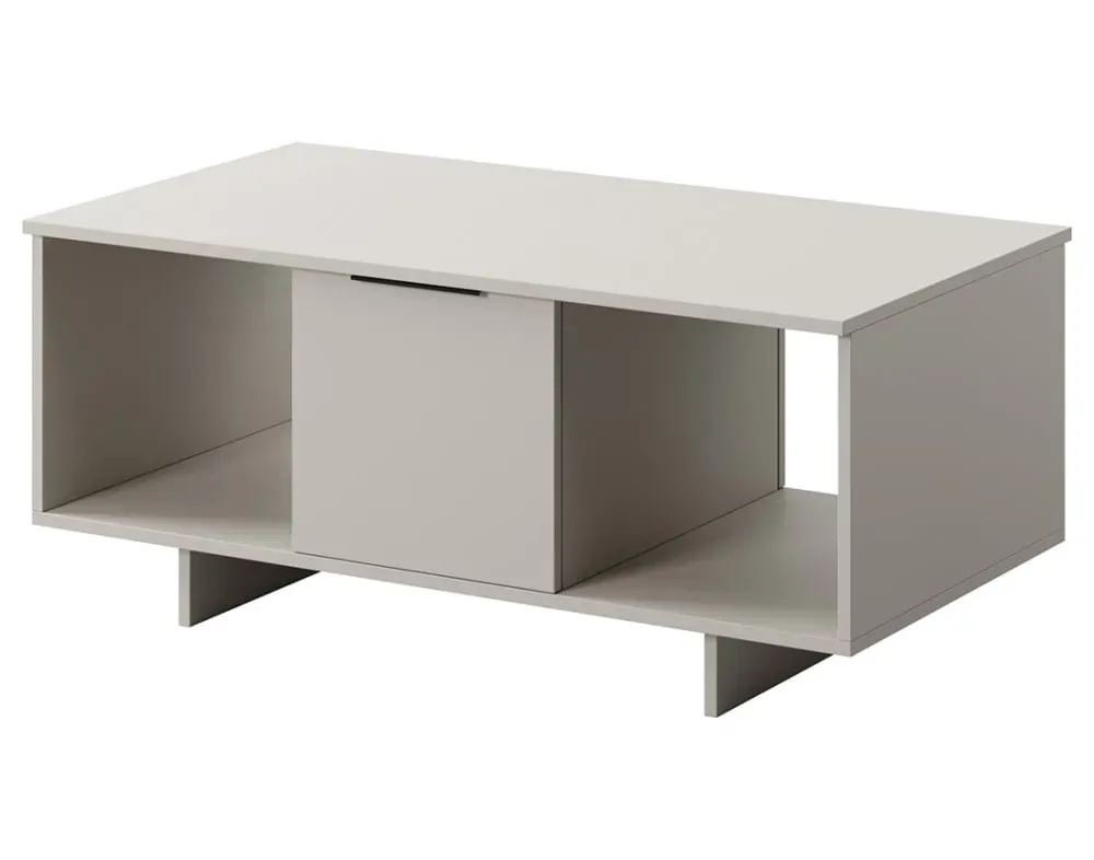 Illustration numéro 2 du produit Table basse 1 porte L100cm beige