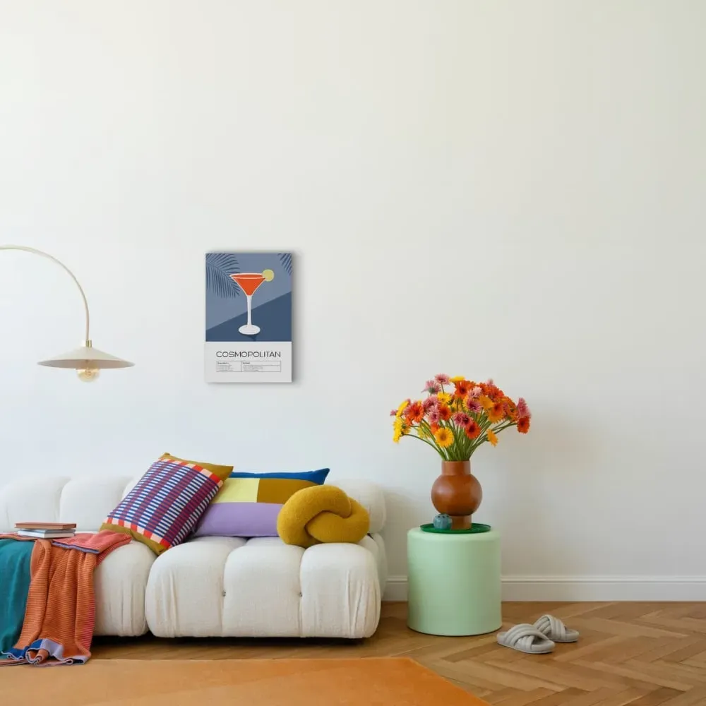 Illustration numéro 2 du produit Tableau sur toile cocktail Cosmopolitan 30x45