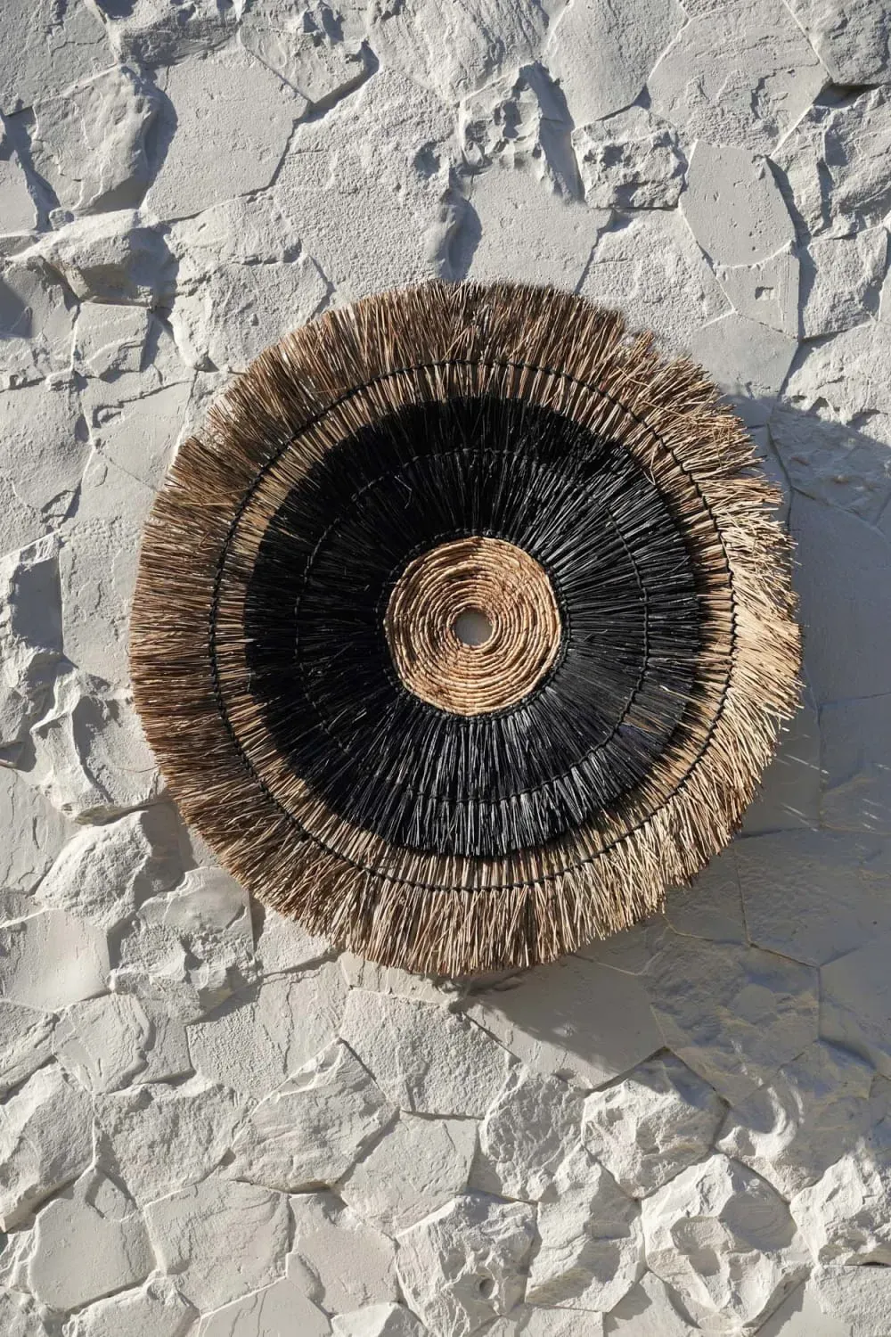 Illustration numéro 2 du produit Décoration murale en feuille de bananier 110x110