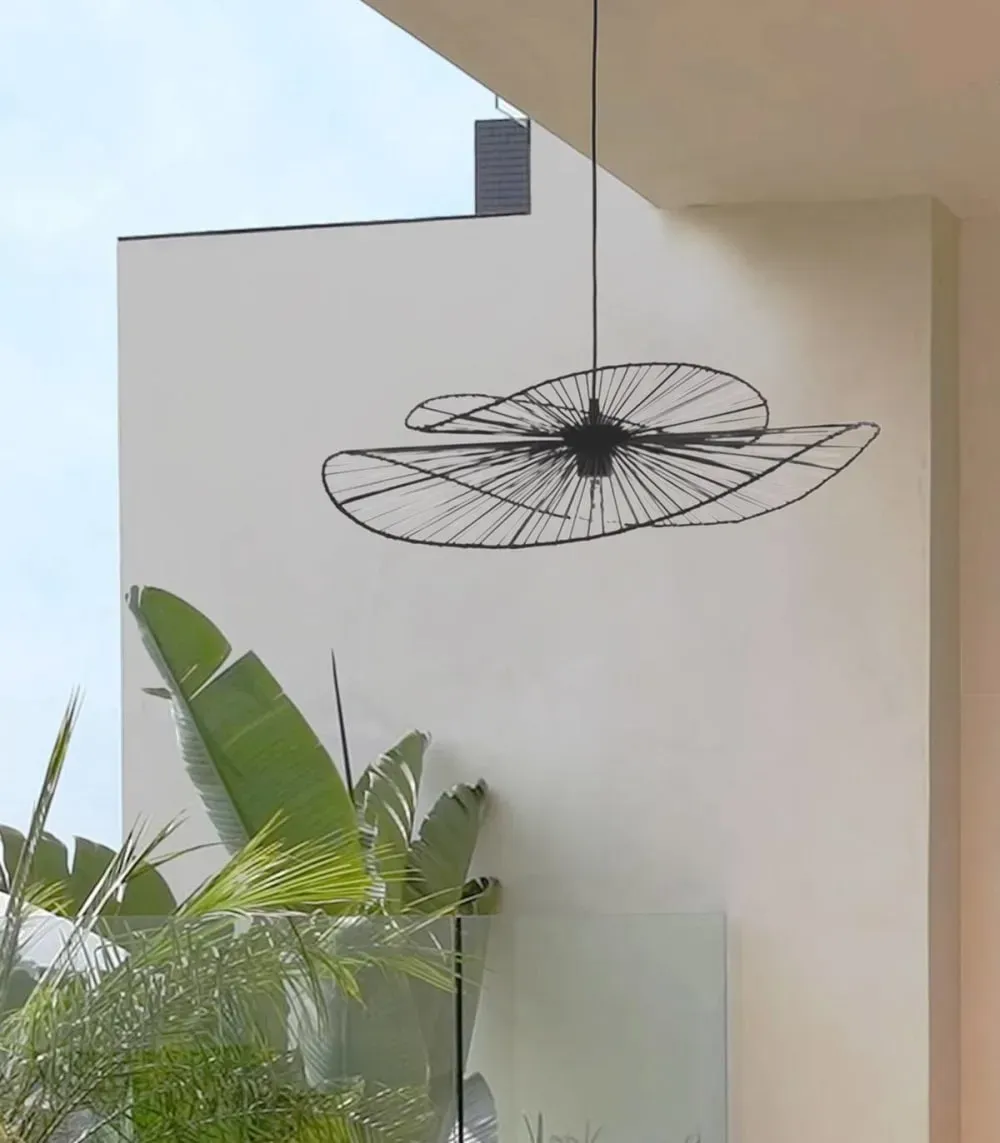 Illustration numéro 2 du produit suspension en polypropylène recyclé noir, h. 15 cm