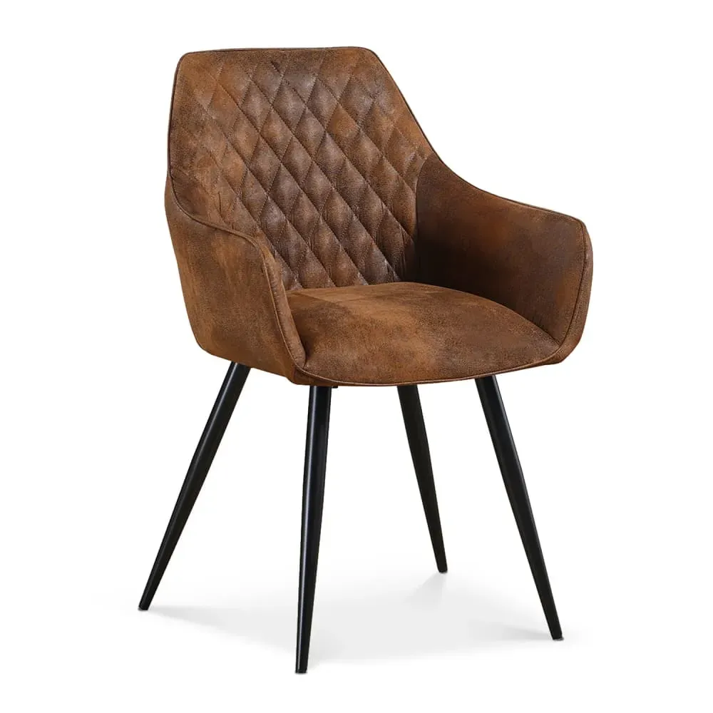 Illustration numéro 2 du produit Lot de 2 chaises vintage pieds noir