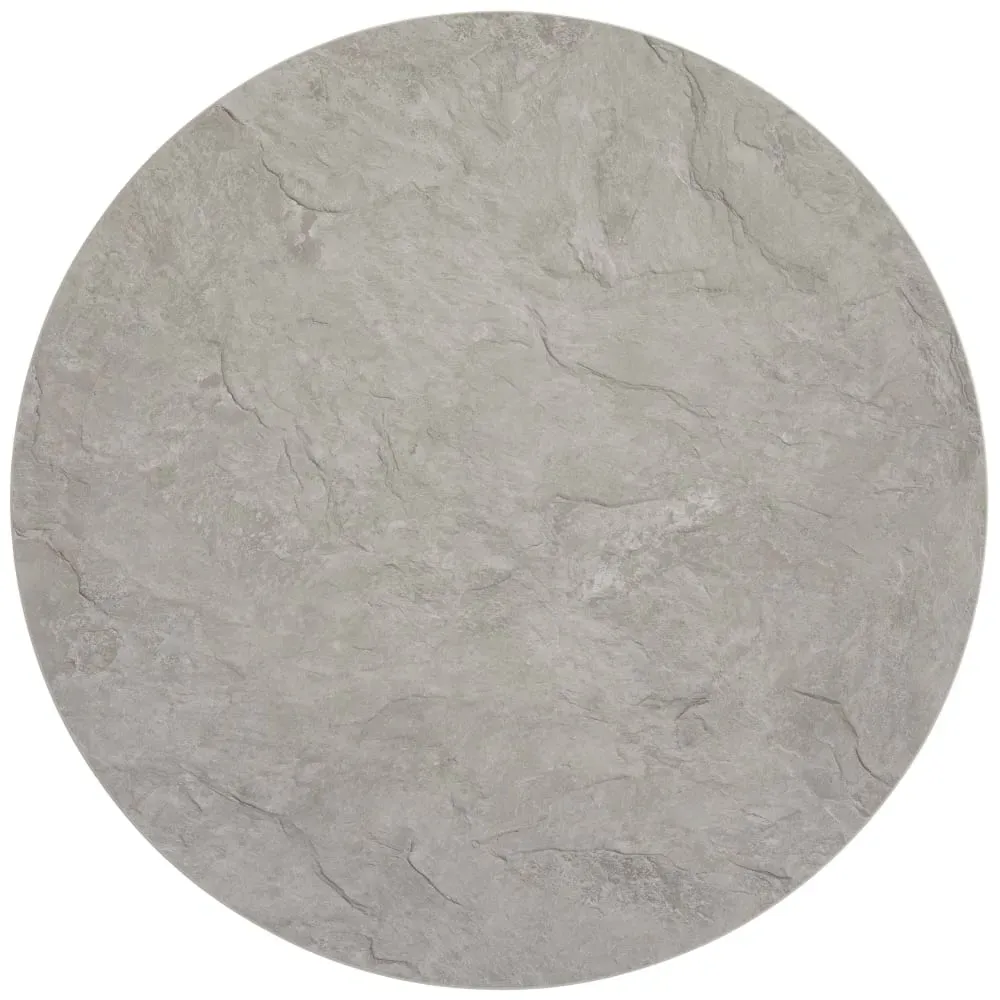 Illustration numéro 2 du produit Plateau de table rond en mélaminé 60 cm béton ciré