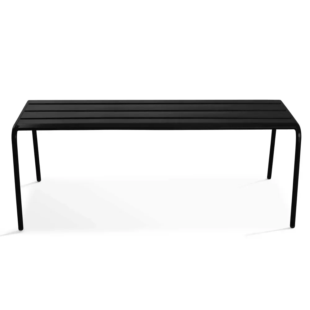 Illustration numéro 2 du produit Banc de jardin en acier noir