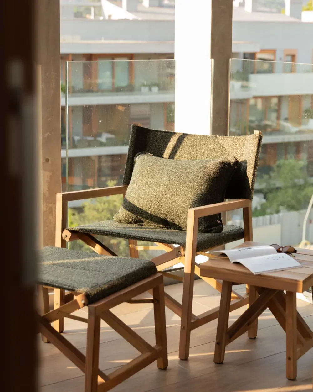 Illustration numéro 2 du produit Fauteuil fauteuil club avec repose-pieds vert