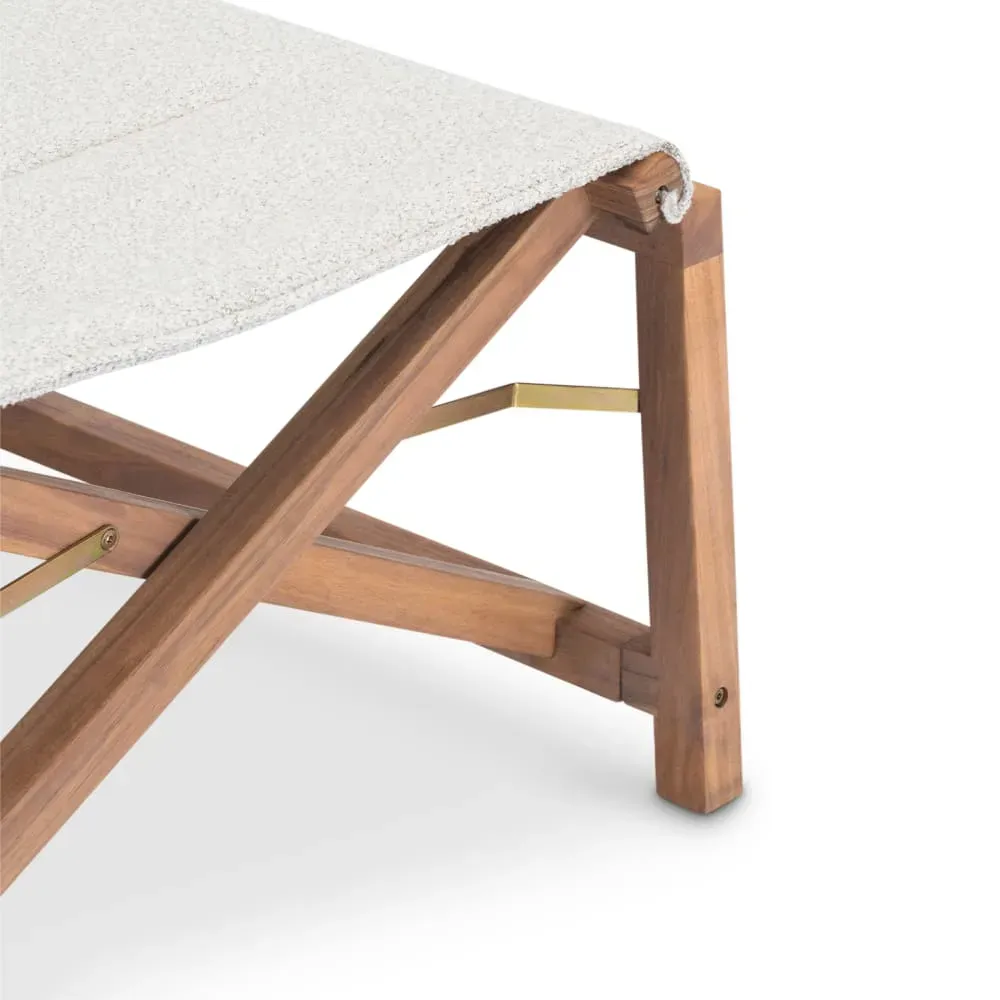 Illustration numéro 2 du produit Chaise longue safari beige