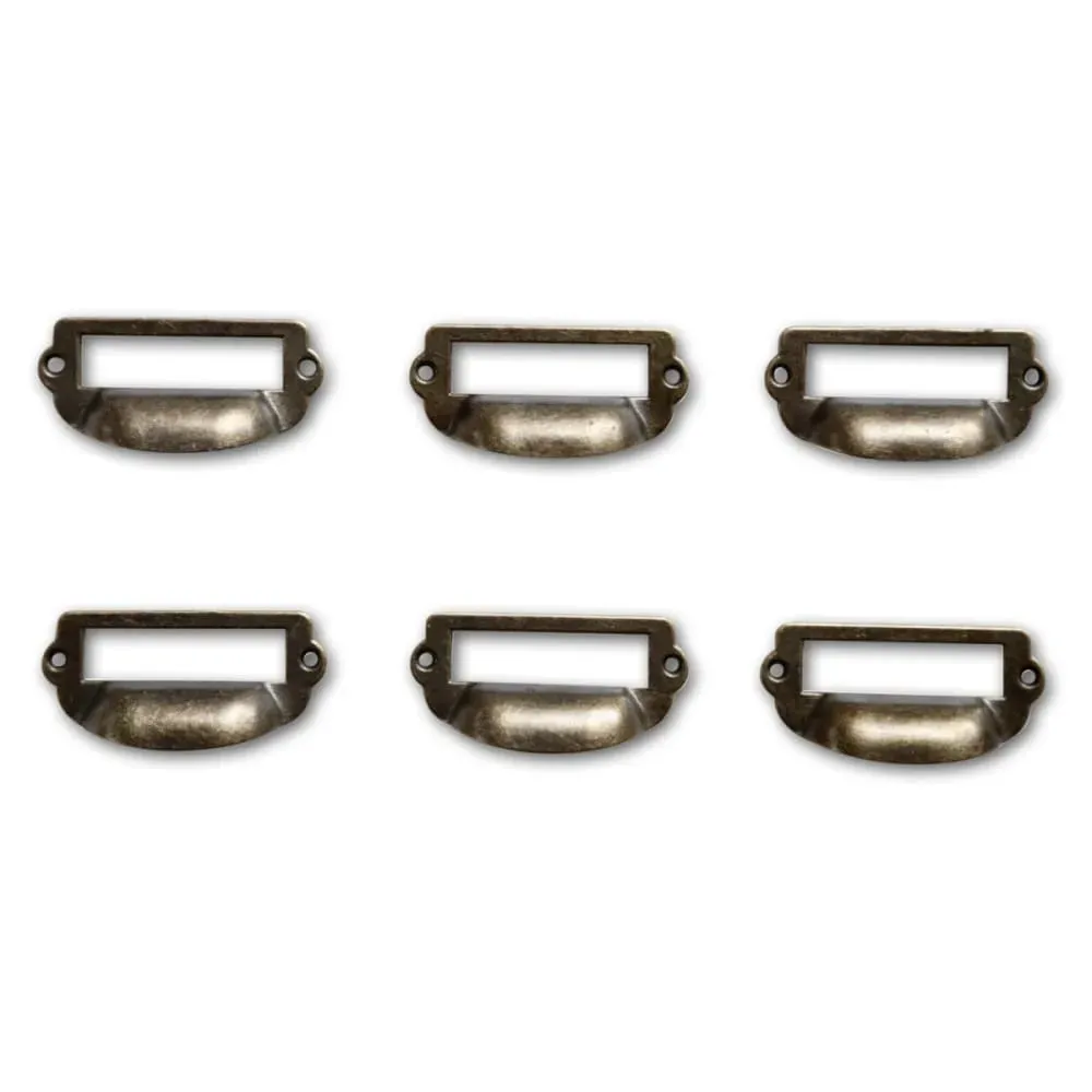 Illustration numéro 2 du produit 12 poignées fonte patinée 06 marron