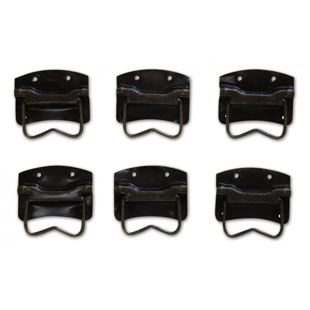 Illustration numéro 2 du produit 12 poignées fonte patinée 01 marron