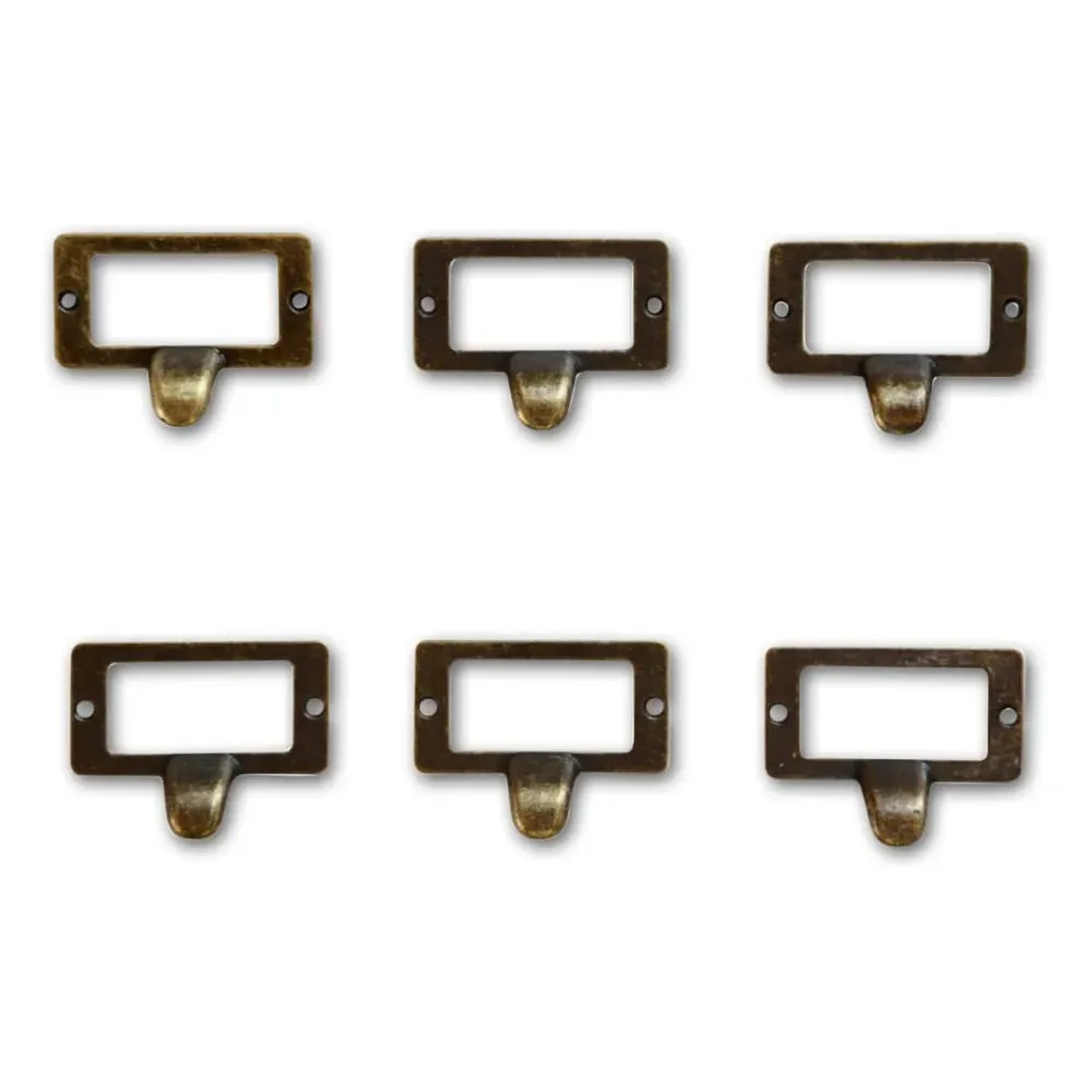 Illustration numéro 2 du produit 12 poignées fonte patinée 04 marron