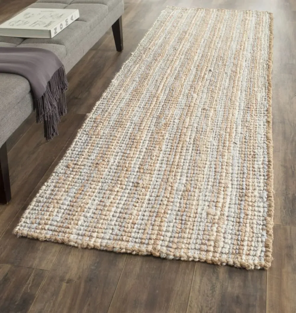 Illustration numéro 2 du produit Tapis jute gris/naturel 76 x 122 cm