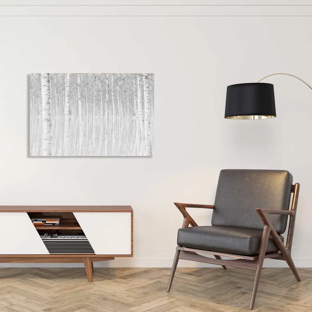 Illustration numéro 2 du produit Tableau nature perspective trees impression sur aluminium 120x80 cm