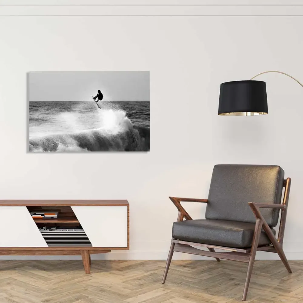Illustration numéro 2 du produit Tableau surf hossegor impression sur aluminium 120x80 cm