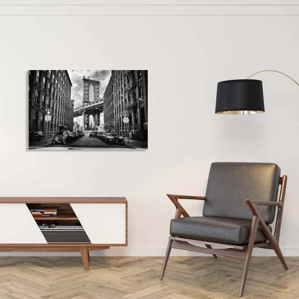 Illustration numéro 2 du produit Tableau dumbo brooklyn bridge toile imprimée 120x80 cm