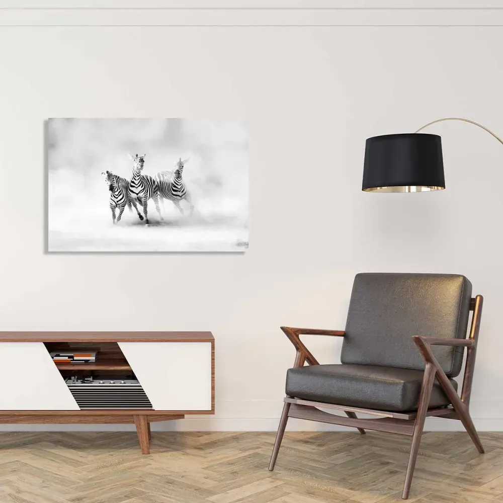 Illustration numéro 2 du produit Tableau animaux racing stripes toile imprimée 120x80 cm