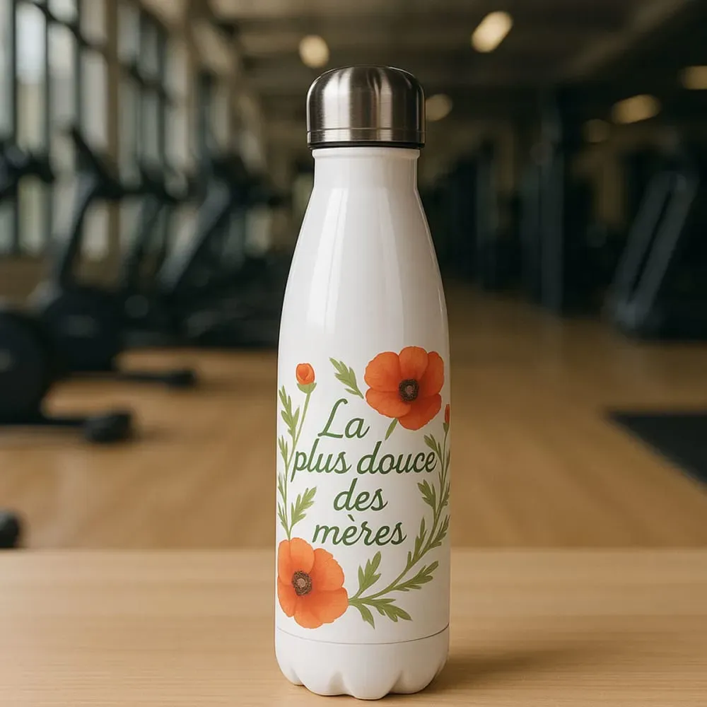 Illustration numéro 2 du produit Bouteille isotherme la plus douce des mères 500 ml