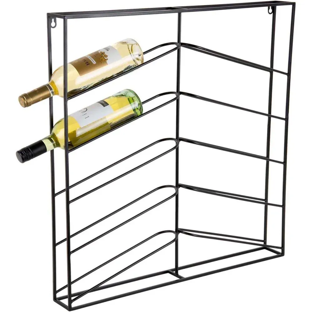 Illustration numéro 2 du produit Casier à vin fer noir 67x7.5x66cm