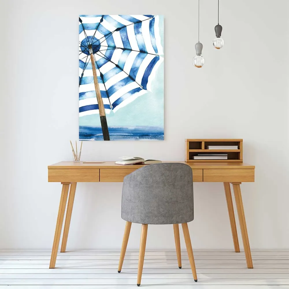Illustration numéro 2 du produit Tableau contemporain surf et soleil  imprimé sur toile 60x90 cm
