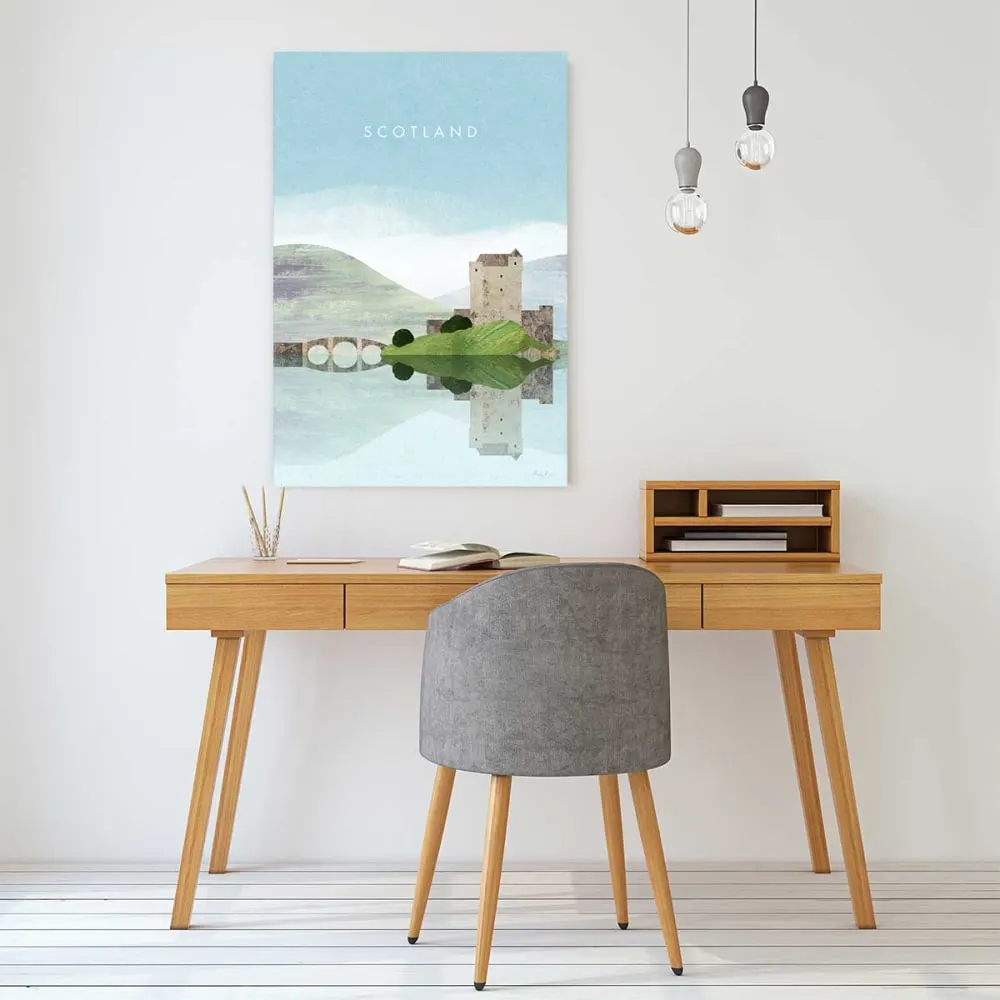 Illustration numéro 2 du produit Tableau paysage ecosse  imprimé sur toile 60x90 cm