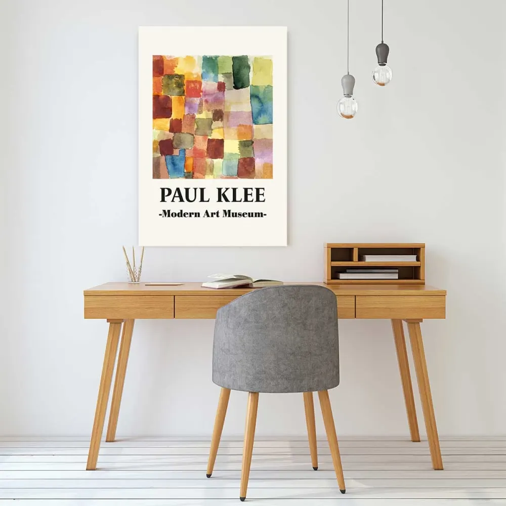 Illustration numéro 2 du produit Tableau de paul klee modern art museum  imprimé sur toile 60x90 cm