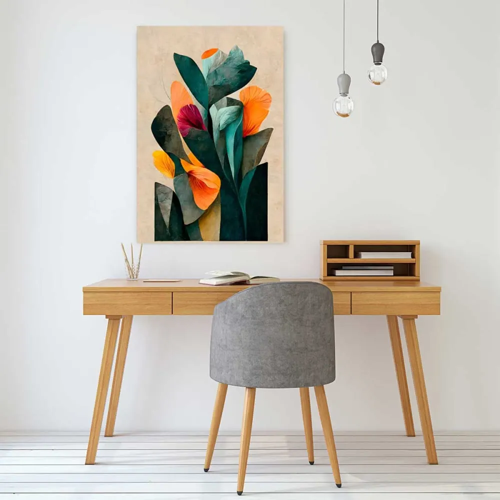 Illustration numéro 2 du produit Tableau dans mon jardin  imprimé sur toile 60x90 cm