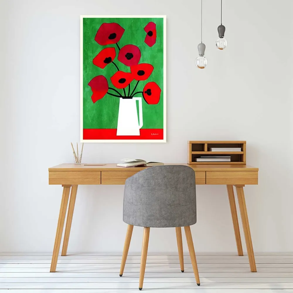 Illustration numéro 2 du produit Tableau art contemporain vincent, my love  imprimé sur toile 60x90 cm