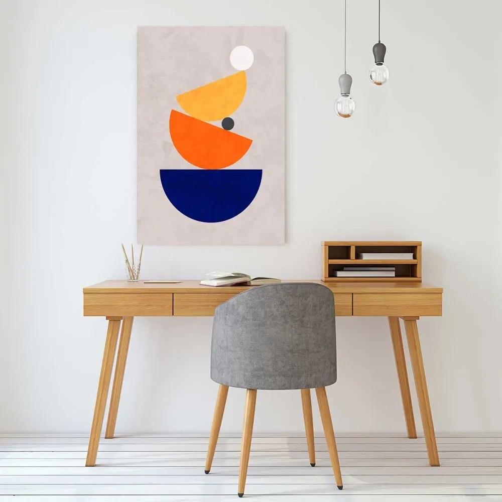 Illustration numéro 2 du produit Tableau bleu de chine  imprimé sur toile 60x90 cm