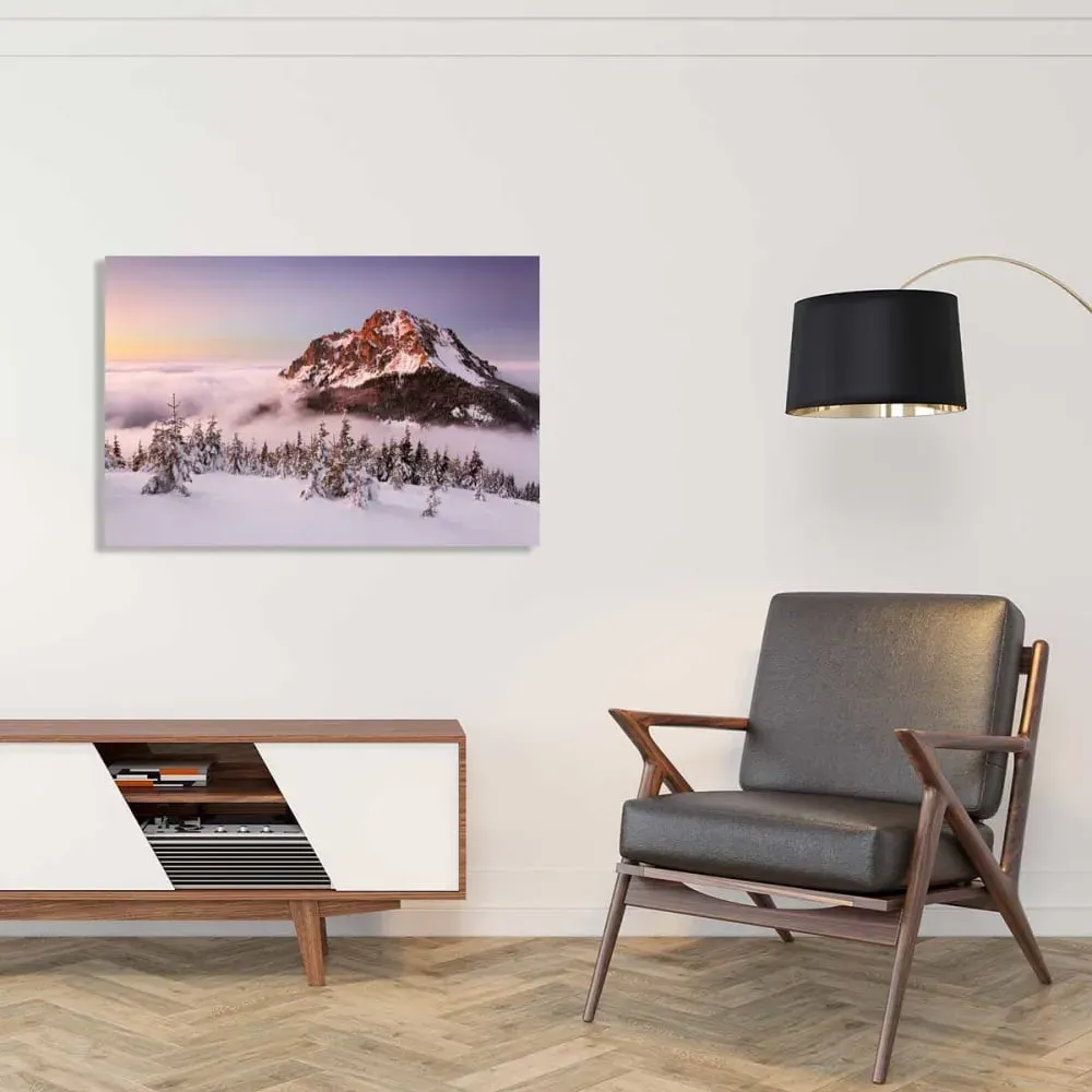 Illustration numéro 2 du produit Tableau montagne 2500 mètres  imprimé sur toile 90x60 cm