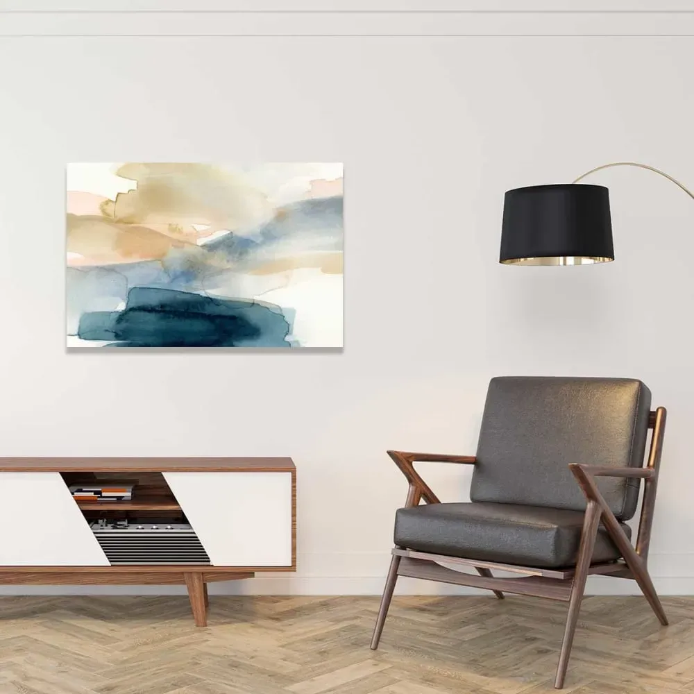 Illustration numéro 2 du produit Tableau d'art bande d'aquarelle  imprimé sur toile 90x60 cm