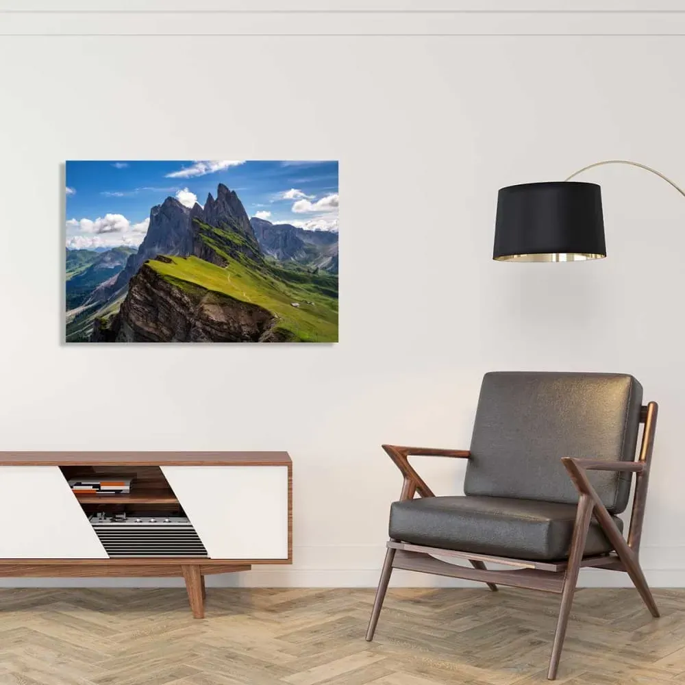 Illustration numéro 2 du produit Tableau monde sur le fil du rasoir  imprimé sur toile 90x60 cm