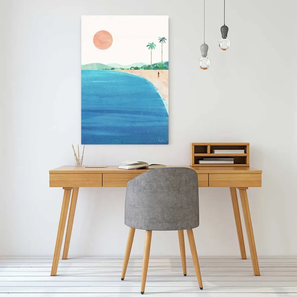 Illustration numéro 2 du produit Tableau monde paradise beach  imprimé sur toile 60x90 cm