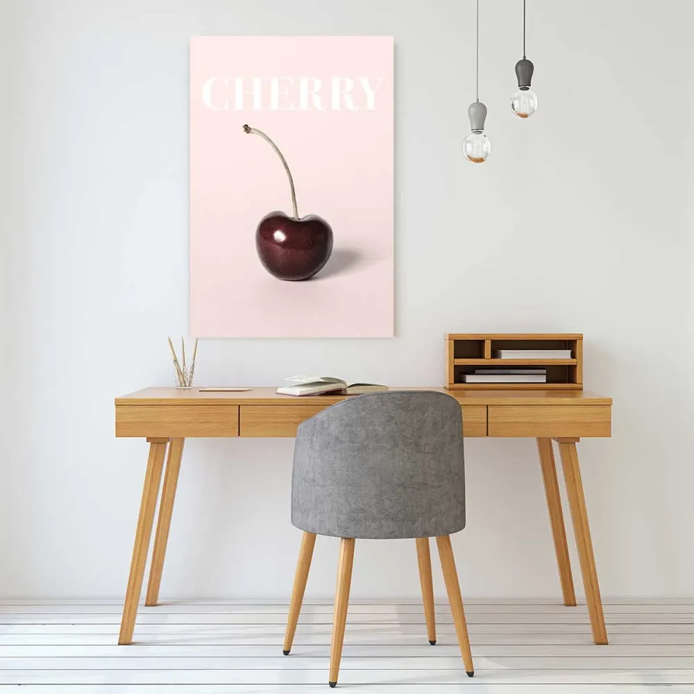 Illustration numéro 2 du produit Tableau café cherry one  imprimé sur toile 60x90 cm