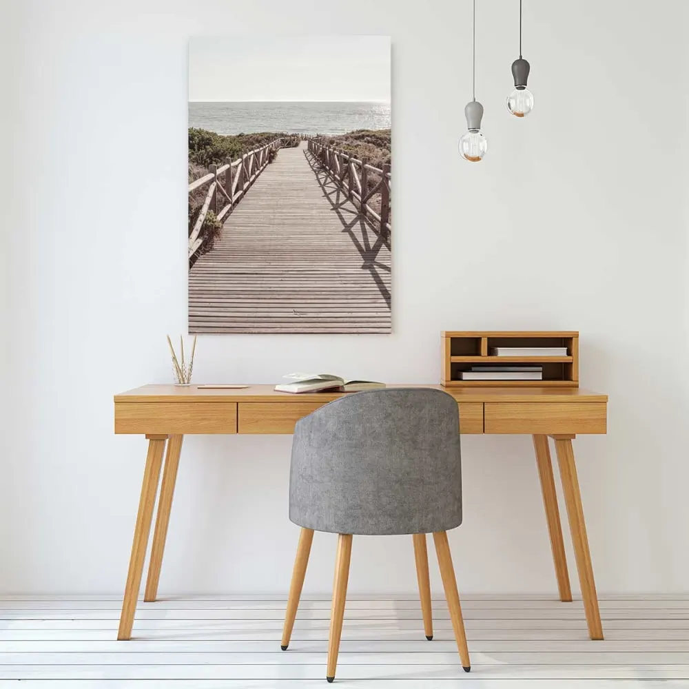 Illustration numéro 2 du produit Tableau mer le chemin de la mer  imprimé sur toile 60x90 cm