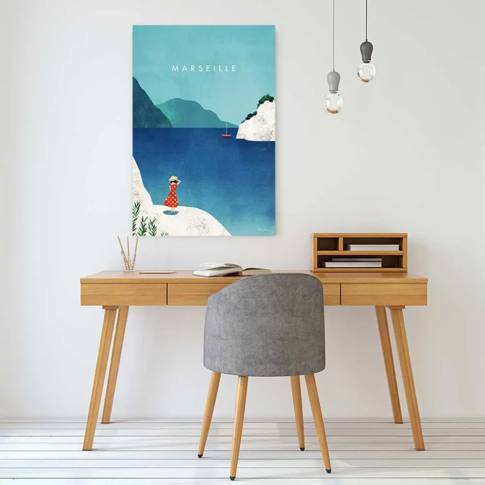 Illustration numéro 2 du produit Tableau sud est marseille  imprimé sur toile 60x90 cm