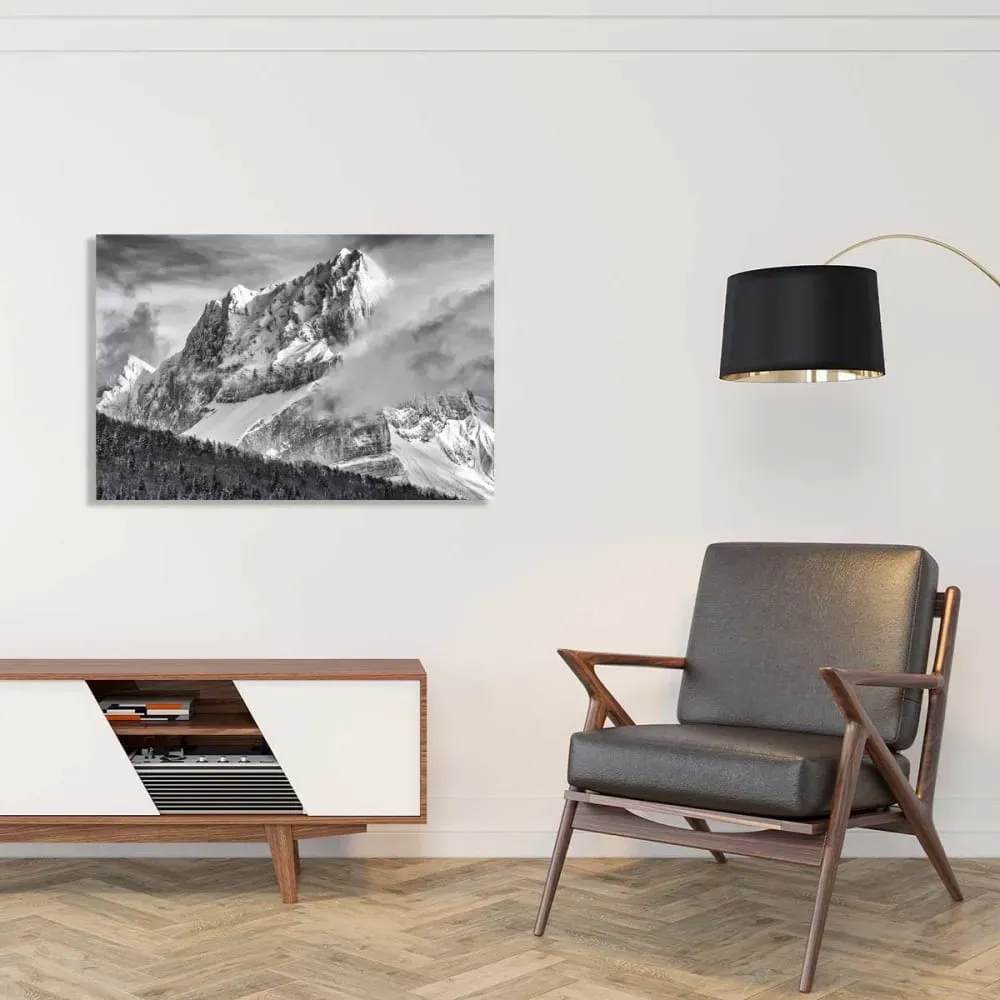 Illustration numéro 2 du produit Tableau montagne summit  imprimé sur toile 90x60 cm