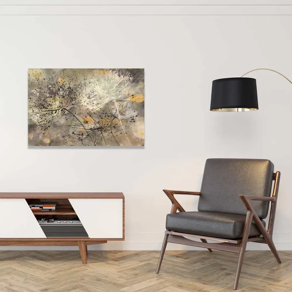 Illustration numéro 2 du produit Tableau abstrait cierges magiques  imprimé sur toile 90x60 cm