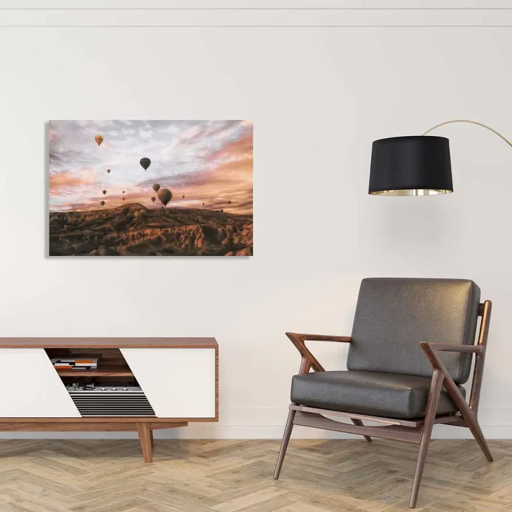 Illustration numéro 2 du produit Paysage nature montgolfière en cappadoce  imprimé sur toile 90x60 cm