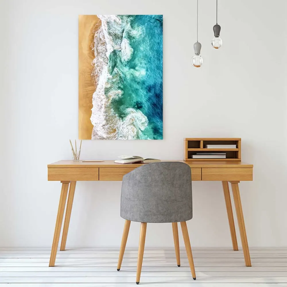 Illustration numéro 2 du produit Tableau mer pur ocean  imprimé sur toile 60x90 cm
