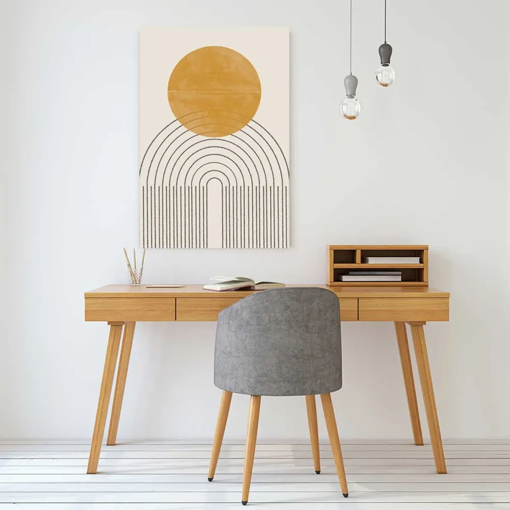 Illustration numéro 2 du produit Tableau geometrique composition no 4  imprimé sur toile 60x90 cm