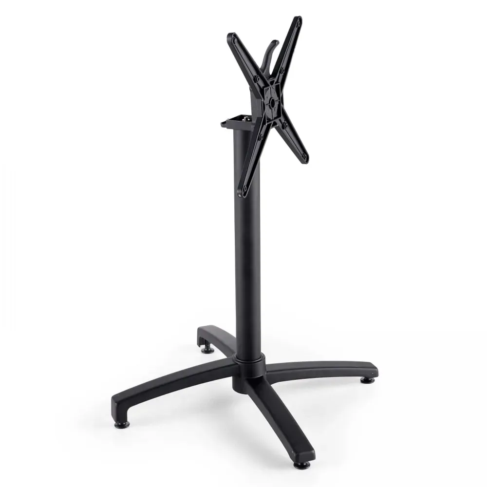 Illustration numéro 2 du produit Pied de table avec système inclinable en aluminium noir Klipo