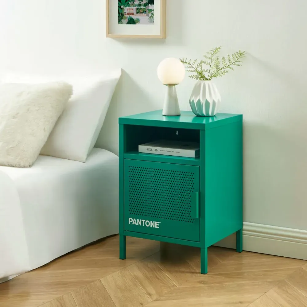 Illustration numéro 2 du produit Table de chevet métal émeraude