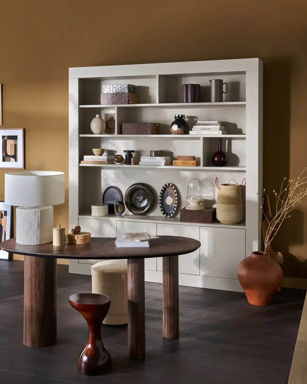 Illustration numéro 2 du produit Armoire murale en pin taupe