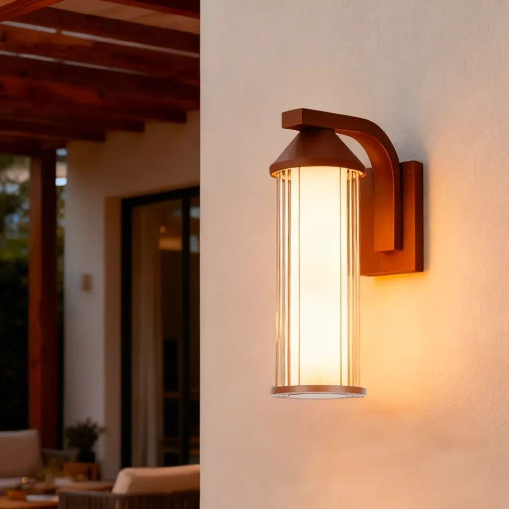 Illustration numéro 2 du produit Applique murale secteur Acier Marron h26cm