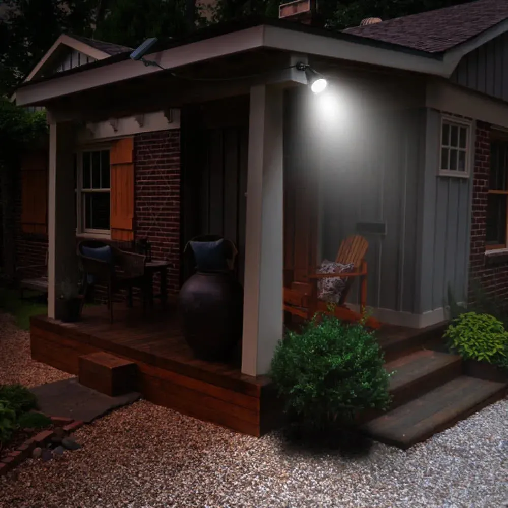 Illustration numéro 2 du produit Lot de 2 Spots solaires connectés Plastique Noir 400LM